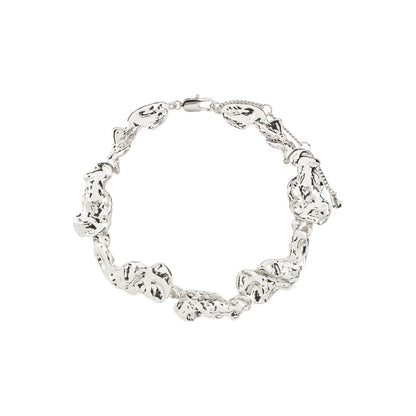 Pulse Recycled Statement Necklace - Silver Plated