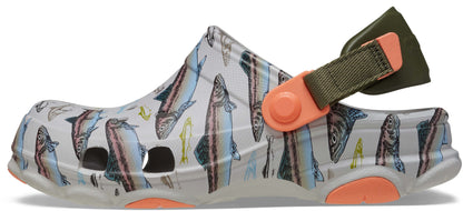 All Terrain Trout Print Clog Kids