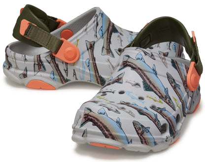 All Terrain Trout Print Clog Kids