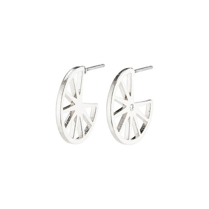 Kaylee Earrings - Silver Plated - Crystal